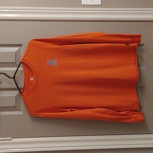 Men's Psycho Bunny Tangerine Long Sleeve Pima Cotton T- Shirt Size 3 (XS)